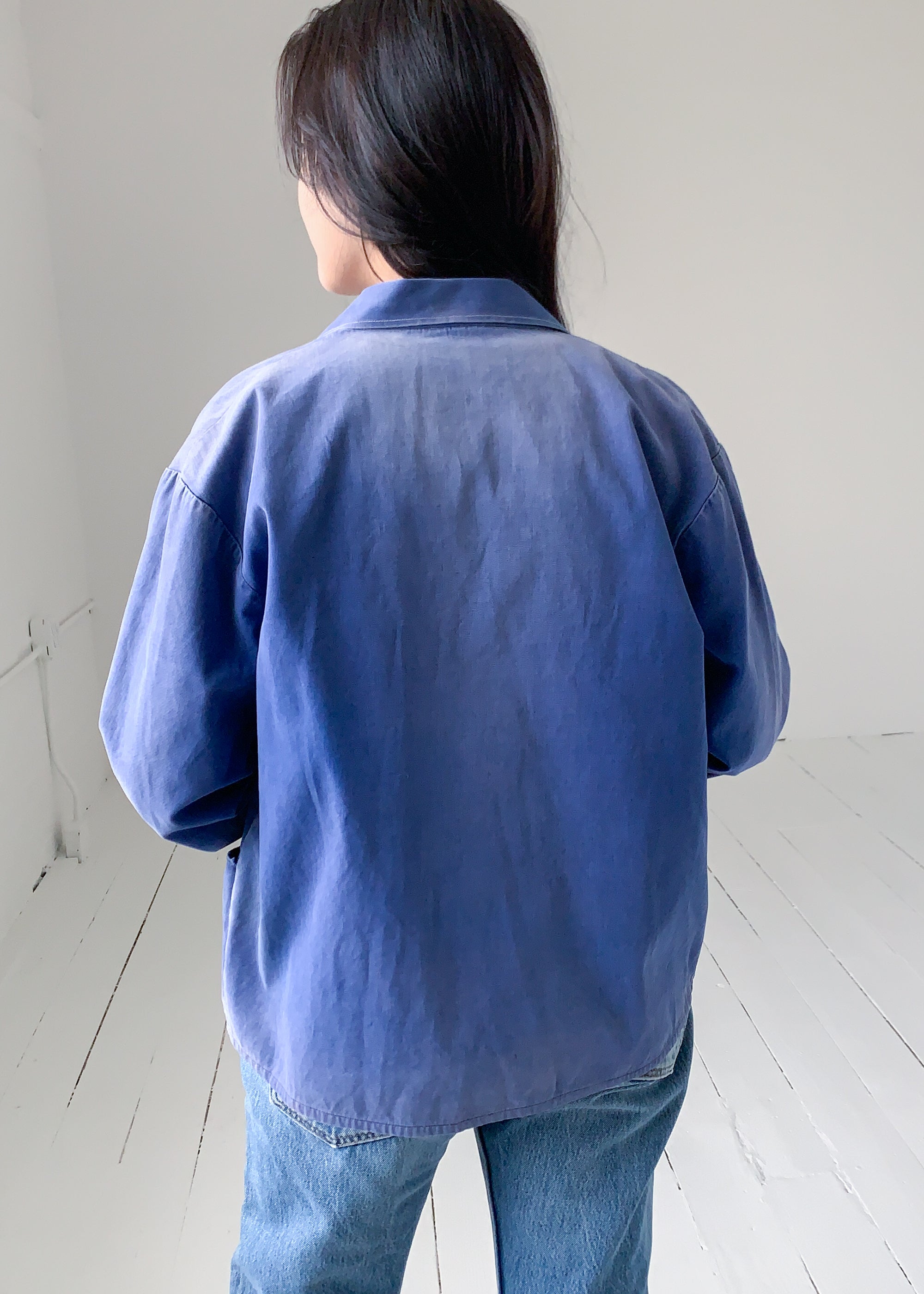 Vintage 1960s European Indigo Workwear Jacket