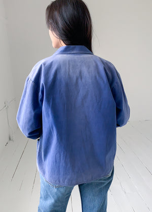 Vintage 1960s European Indigo Workwear Jacket