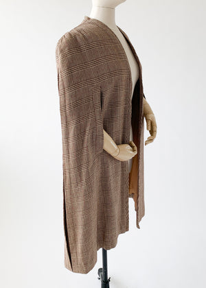 Vintage Late 1940s Wool Cape