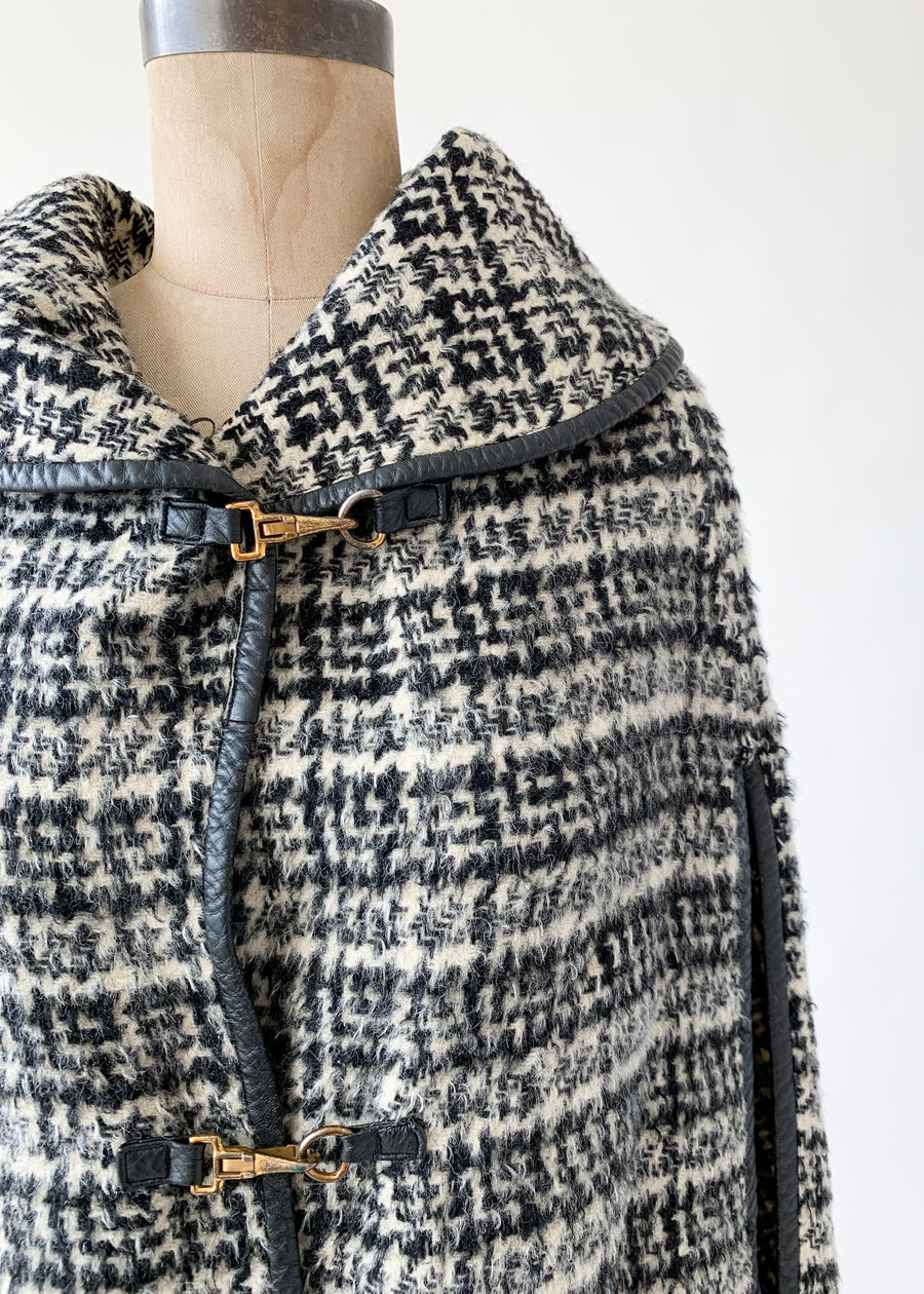 Vintage 1960s Bonnie Cashin Mohair Cape
