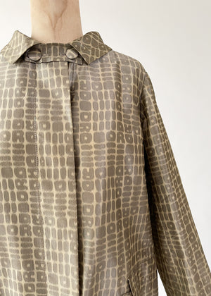 Vintage 1960s Dior Silk Logo Coat