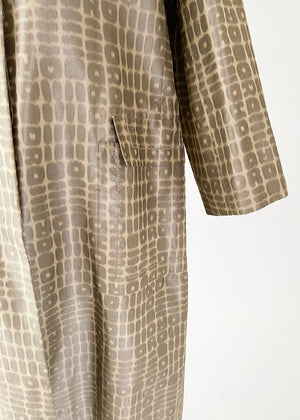 Vintage 1960s Dior Silk Logo Coat