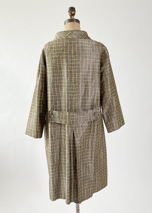 Vintage 1960s Dior Silk Logo Coat