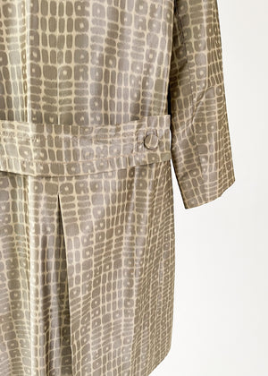 Vintage 1960s Dior Silk Logo Coat