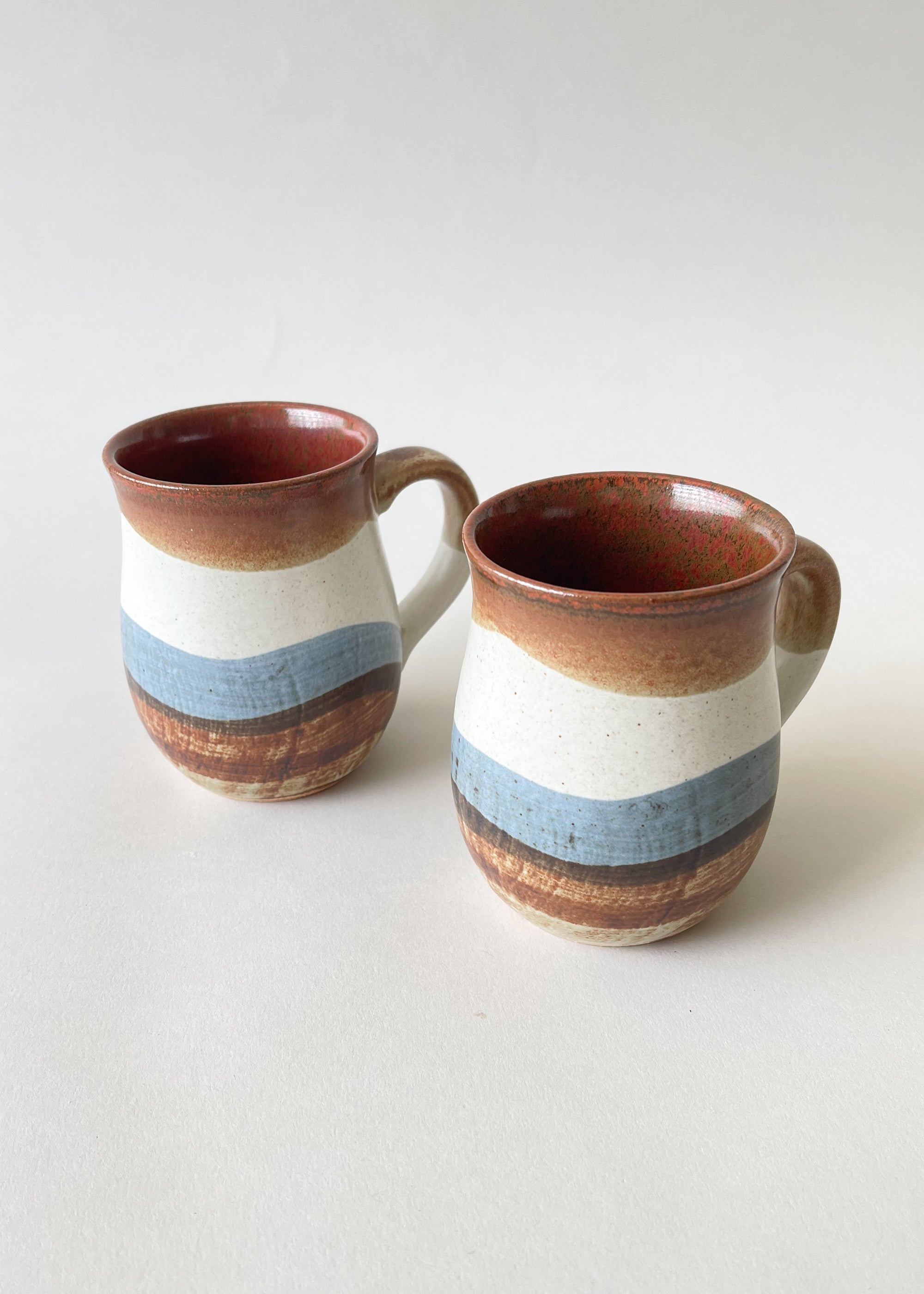 Vintage 1970s Japanese Mug Set