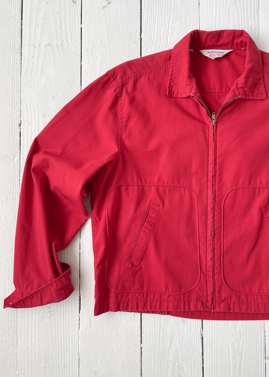 Vintage 1960s BSA Red Windbreaker Jacket