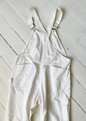Vintage 1960s White Overalls
