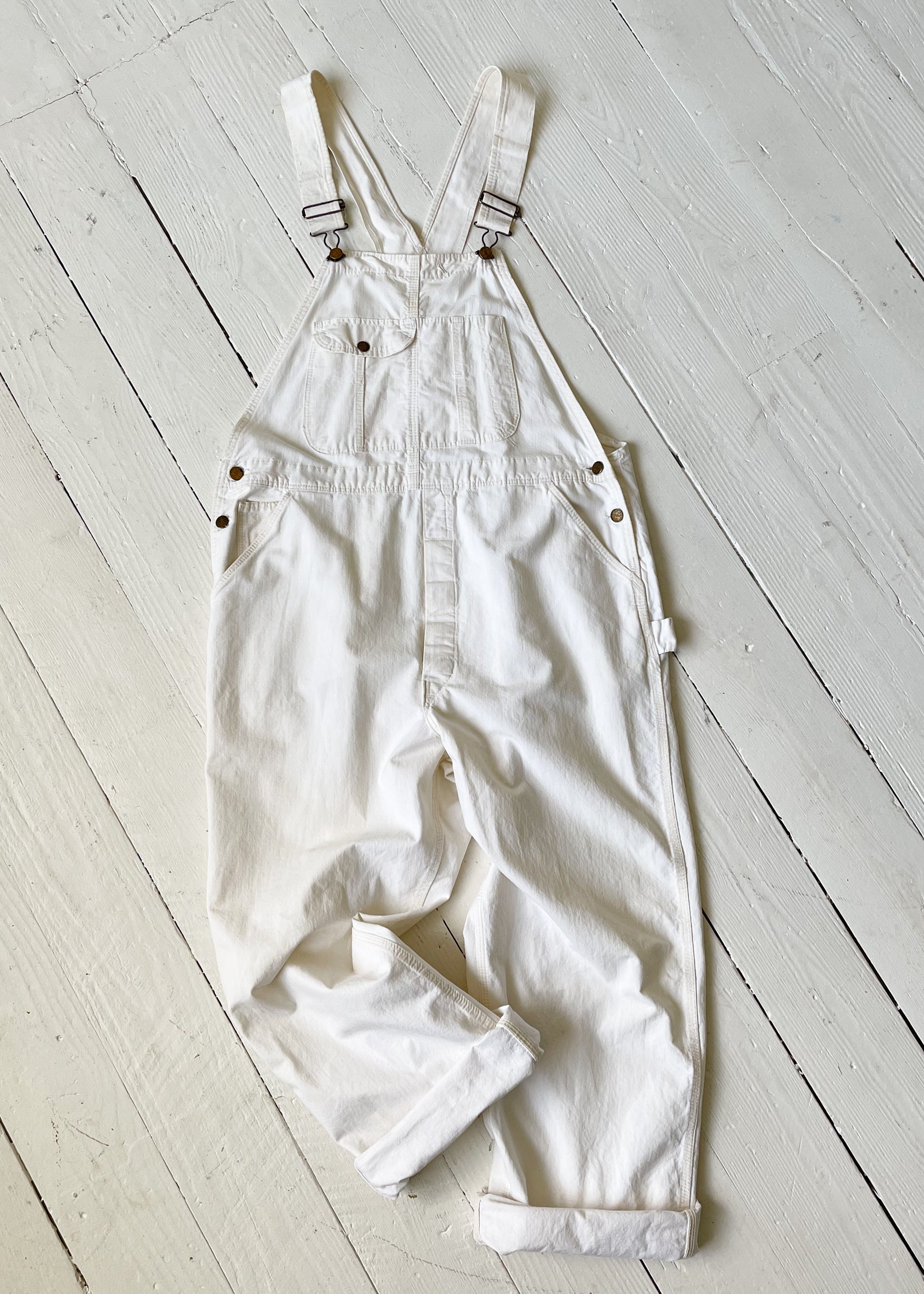 Vintage 1960s White Overalls - Raleigh Vintage