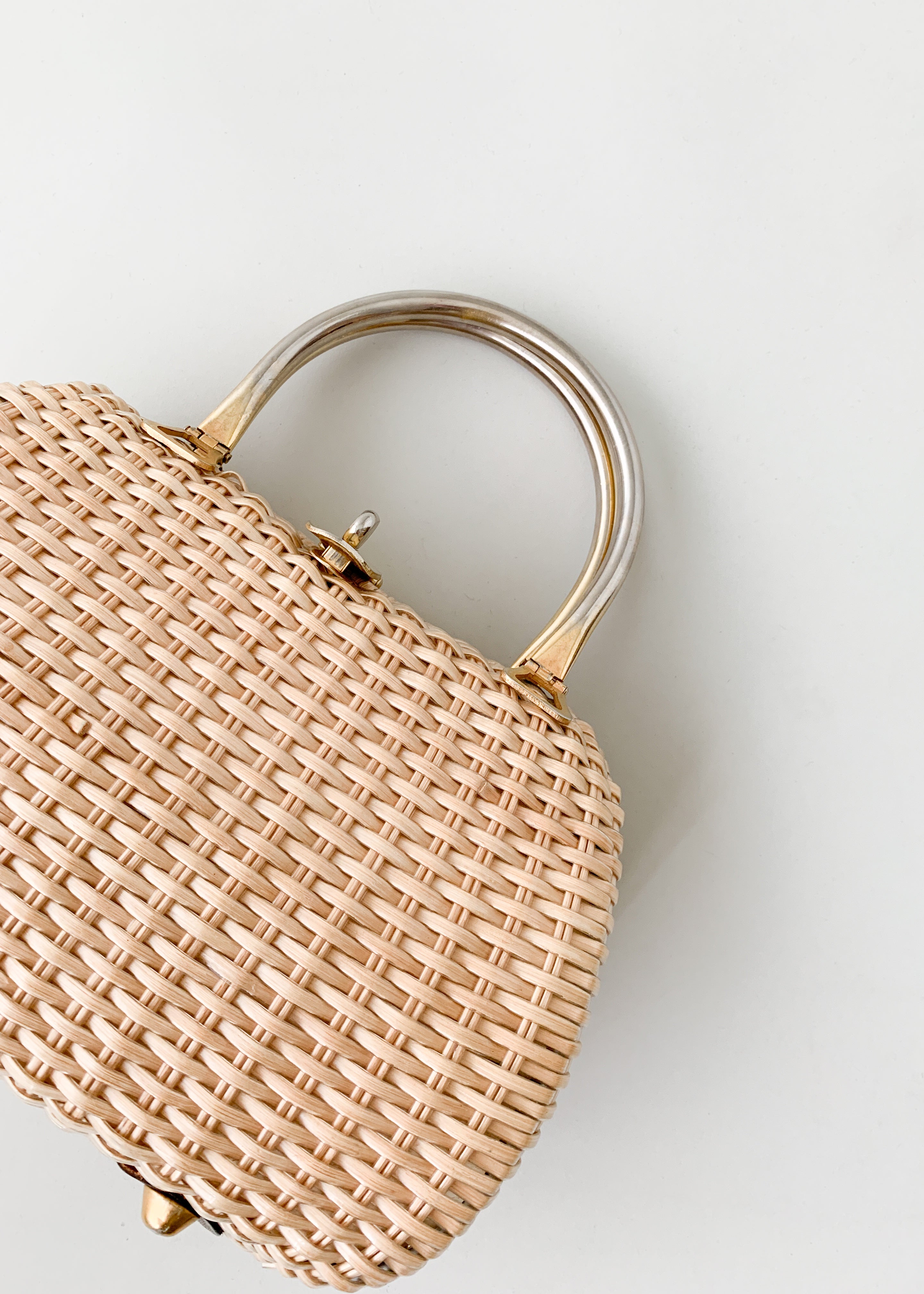 Vintage 1960s Wicker Purse