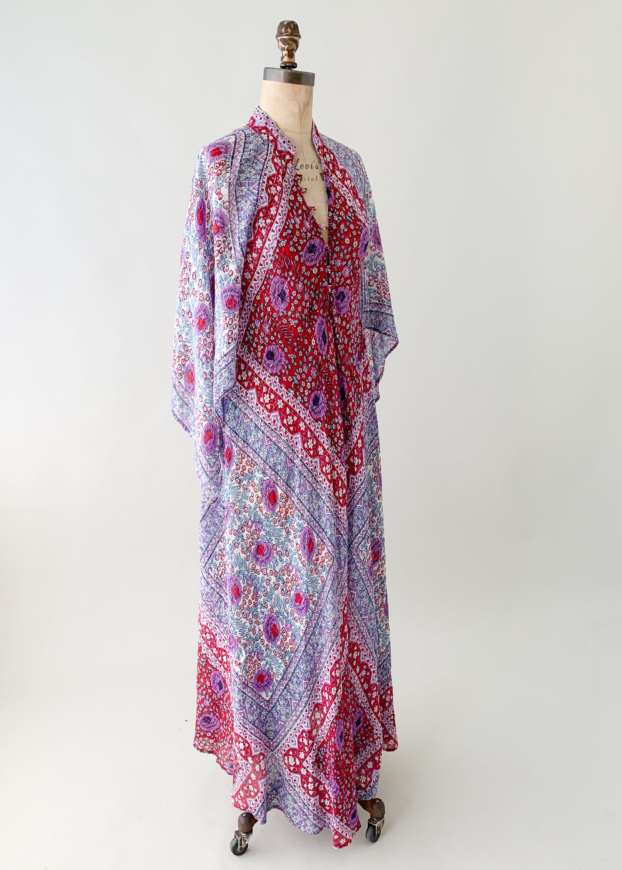 Vintage 1970s Adini Sultana Cotton Caftan