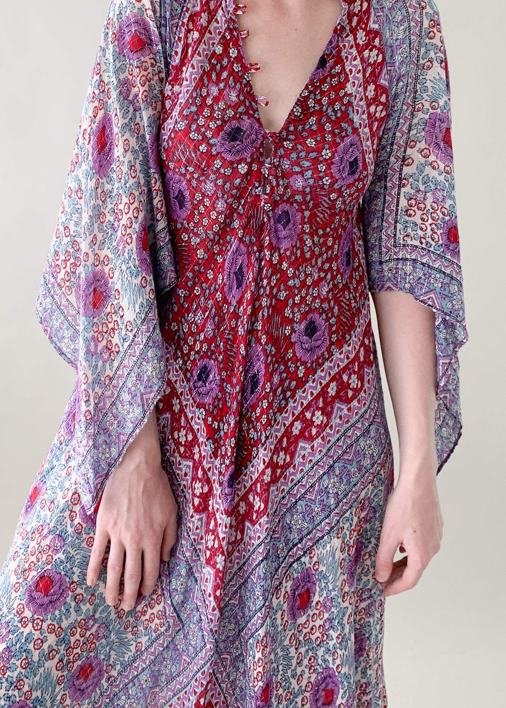 Vintage 1970s Adini Sultana Cotton Caftan