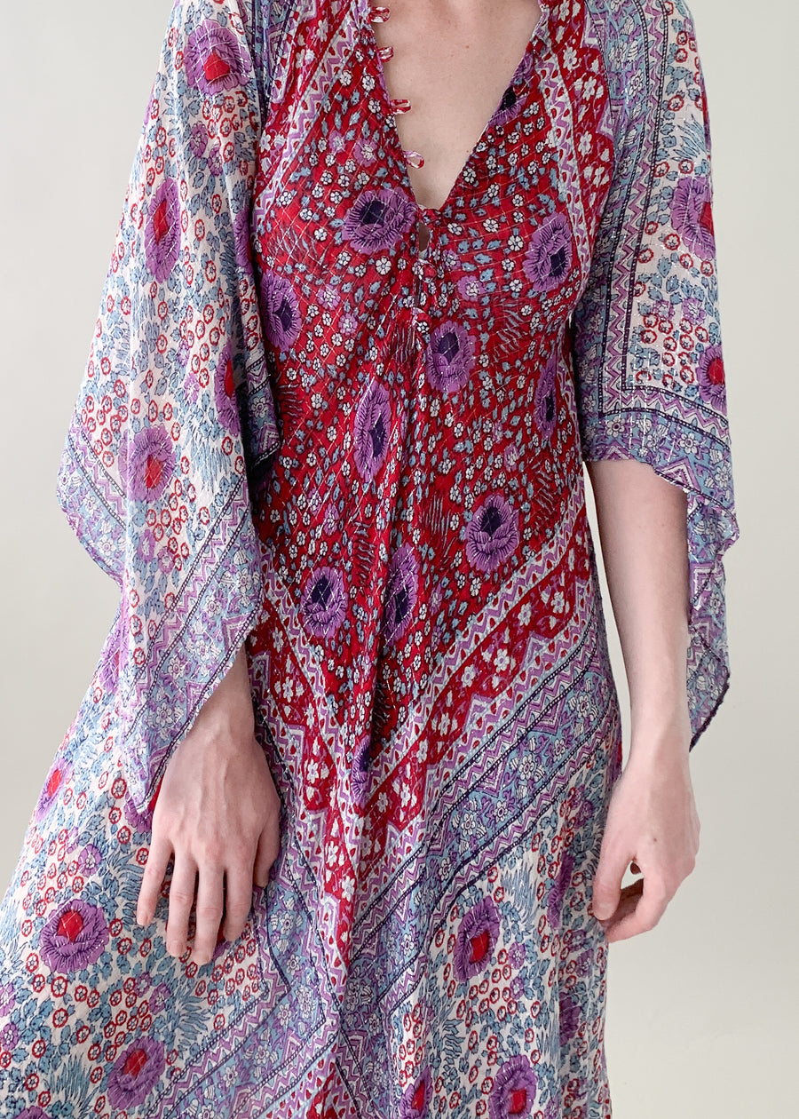 Vintage 1970s Adini Sultana Cotton Caftan