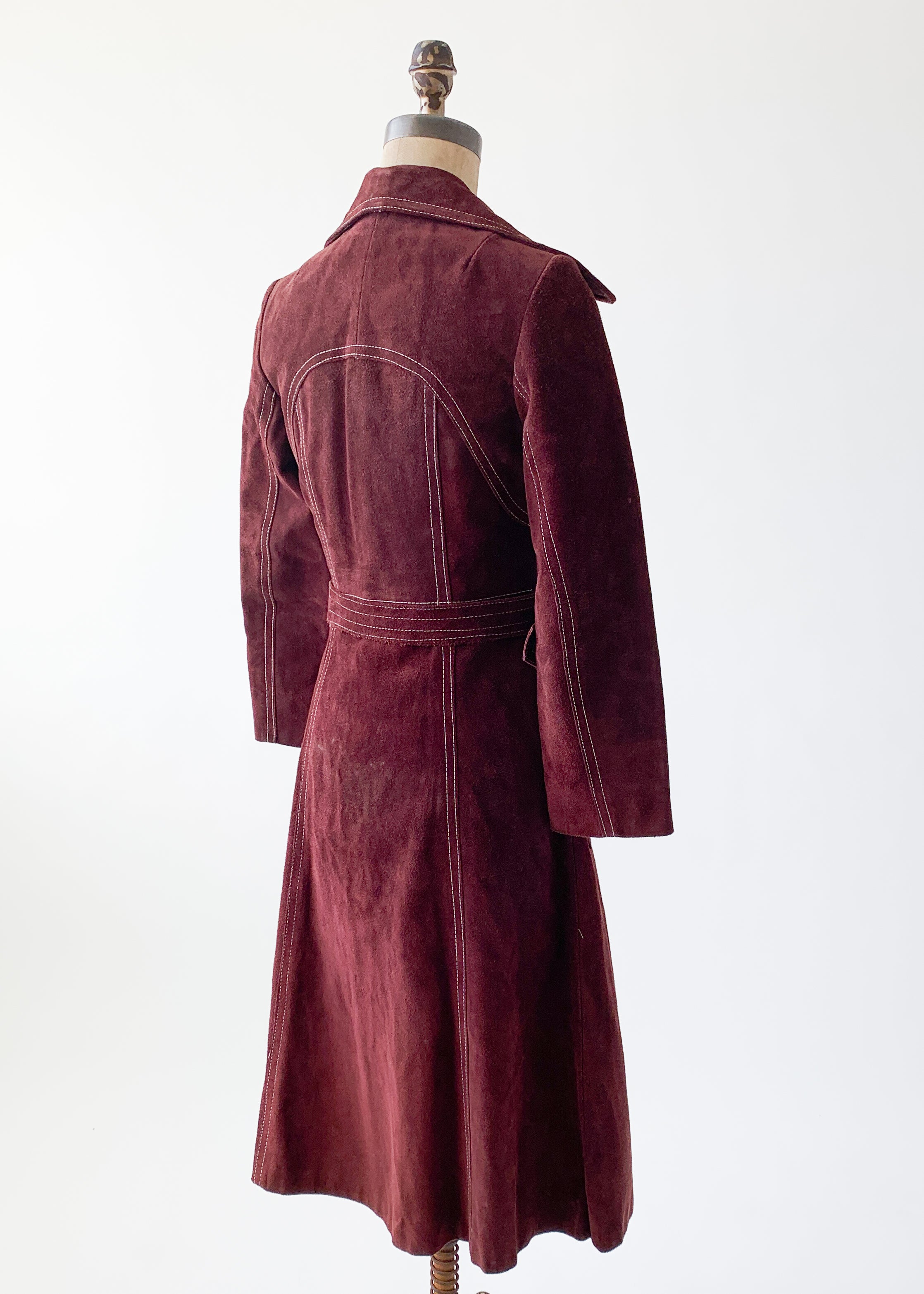 Vintage 1960s Biba Suede Coat