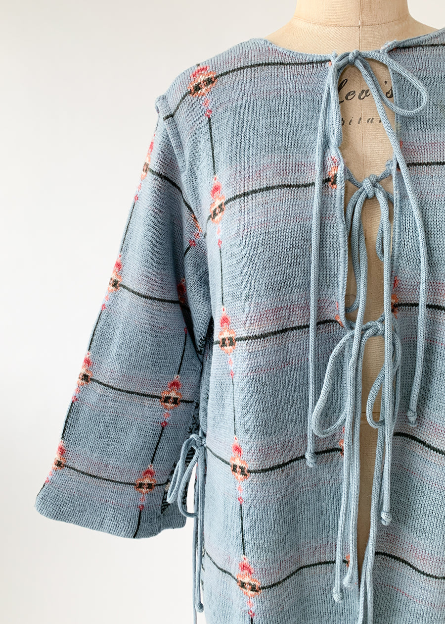 Vintage 1970s Bill Gibb Knit Cardigan