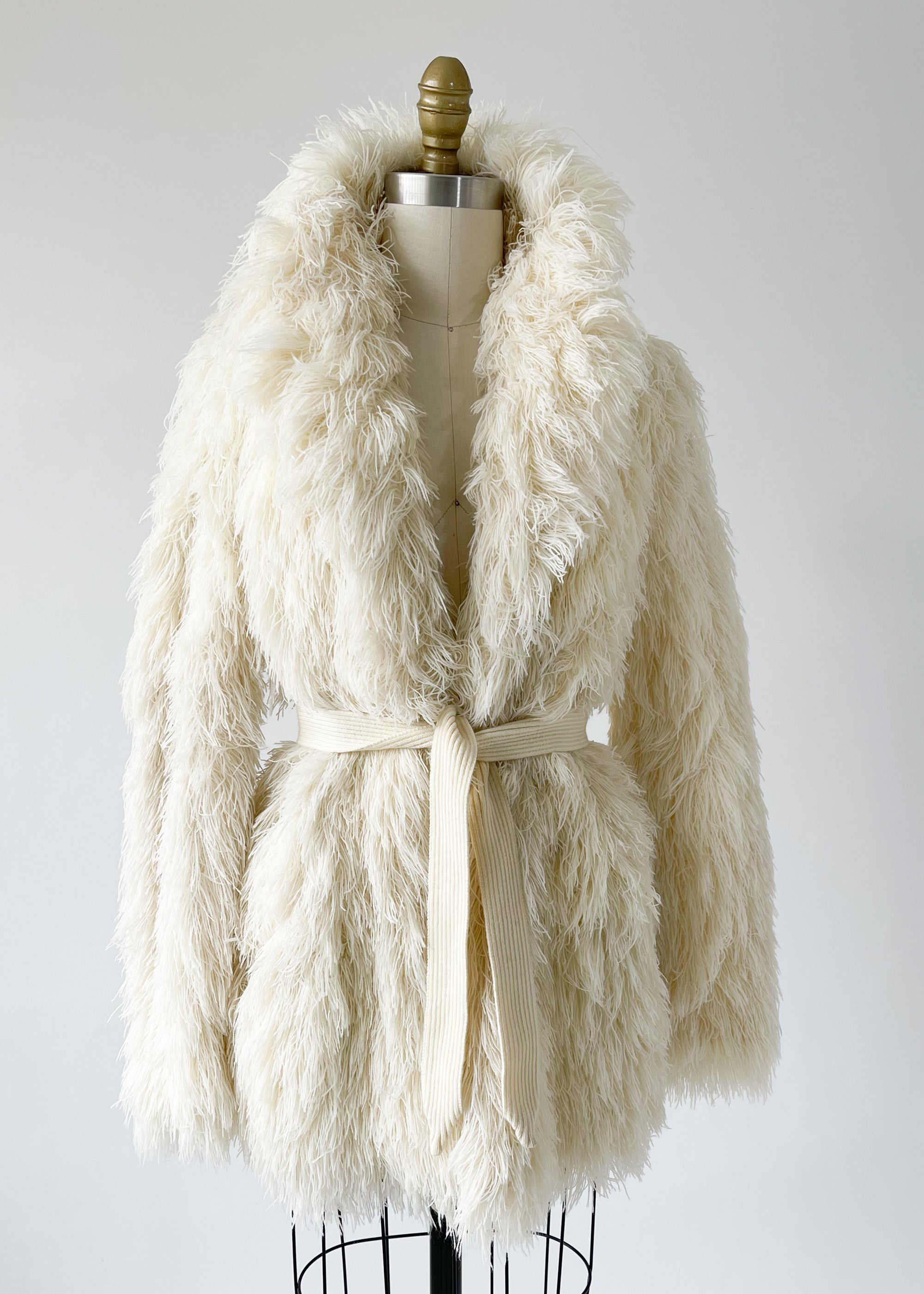 Vintage 1970s French Crissa Cotique Shag Coat