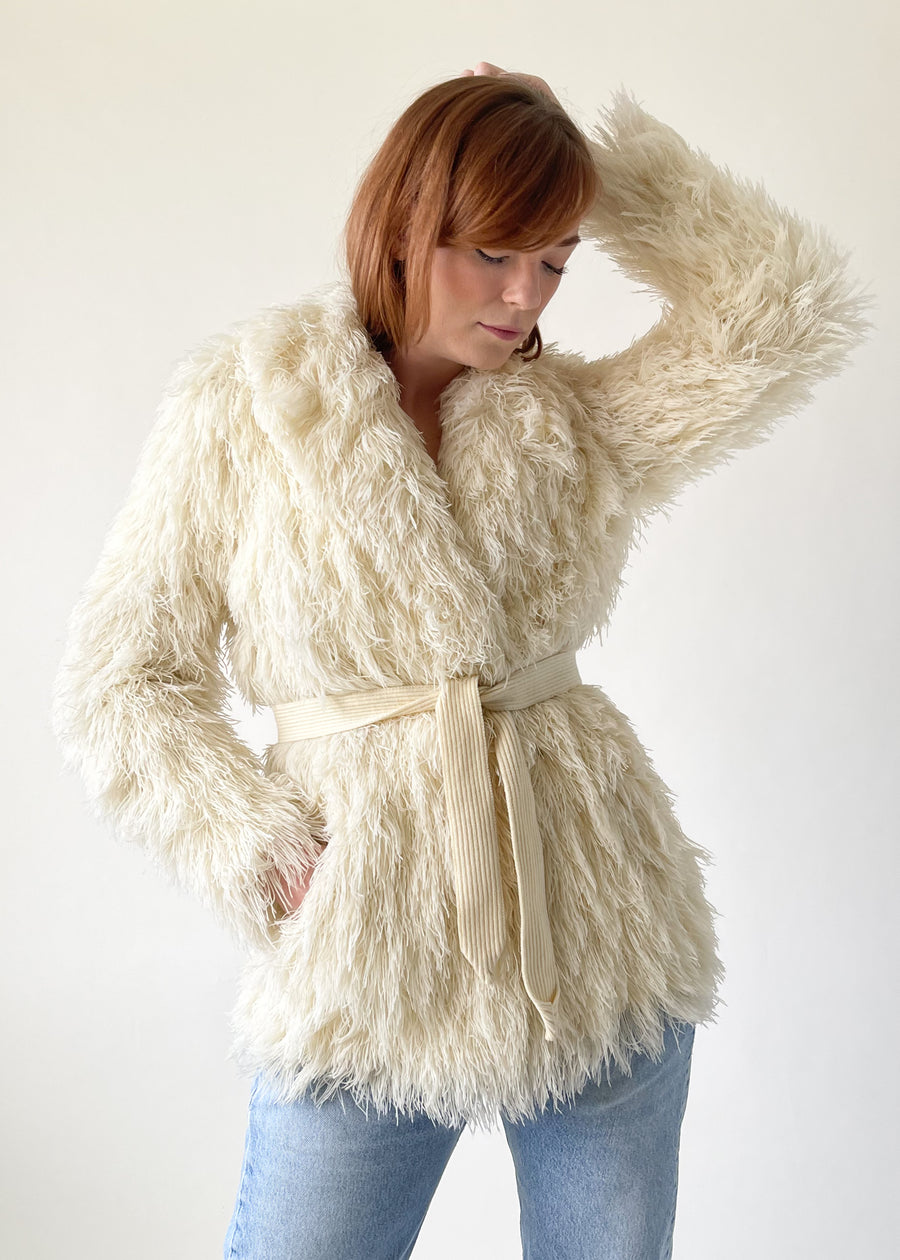 Vintage 1970s French Crissa Cotique Shag Coat