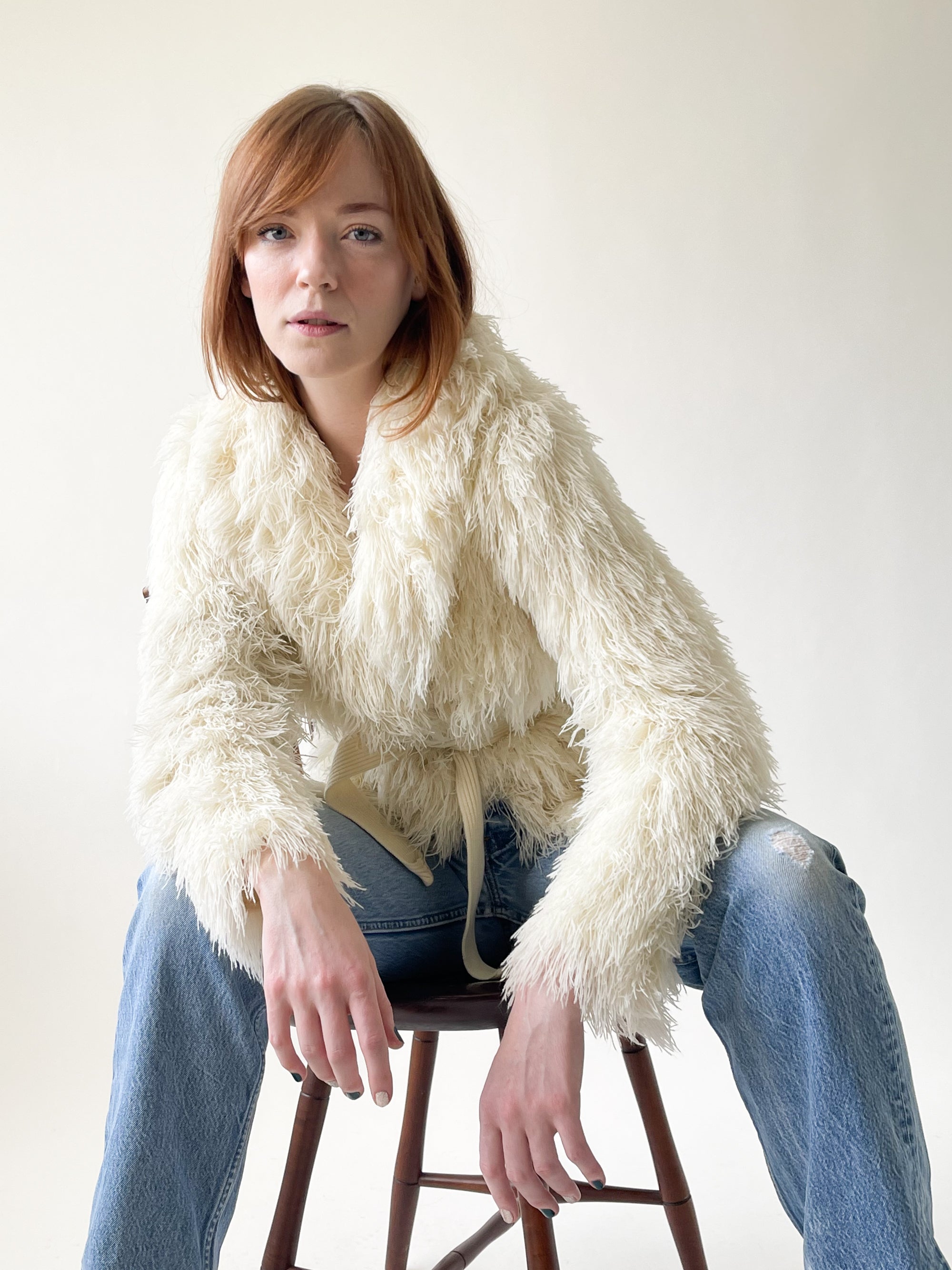 Vintage 1970s French Crissa Cotique Shag Coat