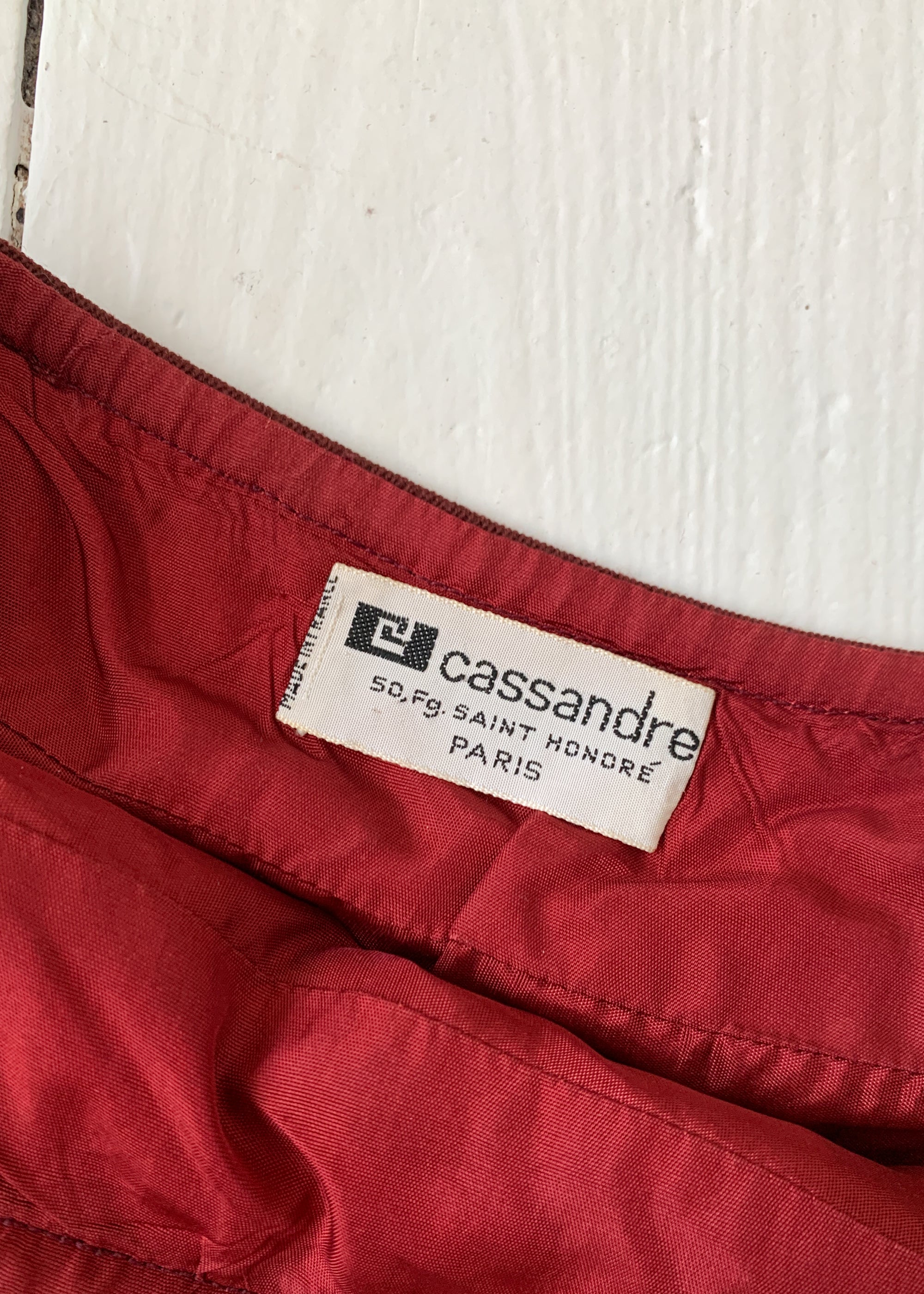 Vintage 1970s French Classic Wool Skirt