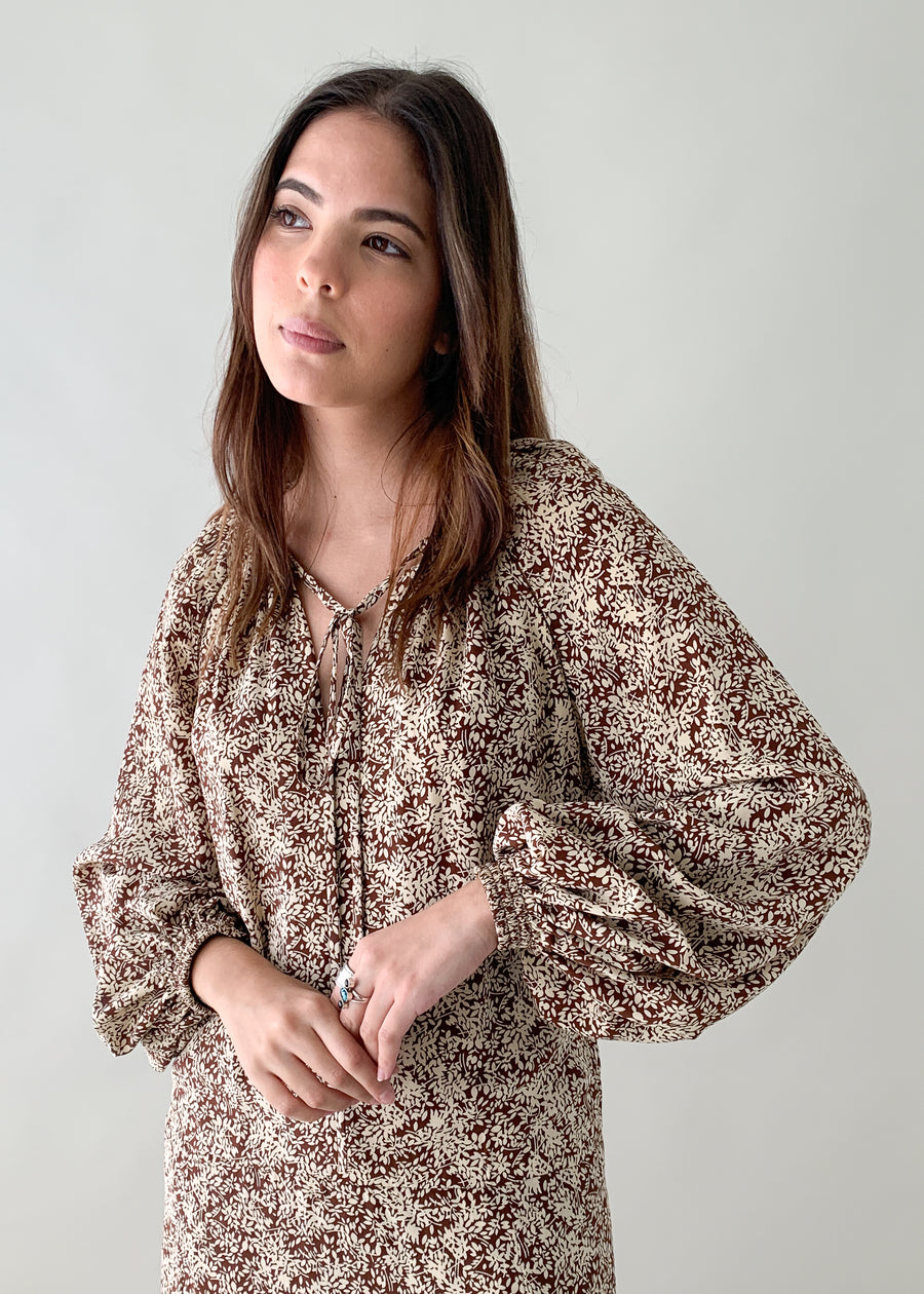 Vintage 1970s Galanos Silk Dress