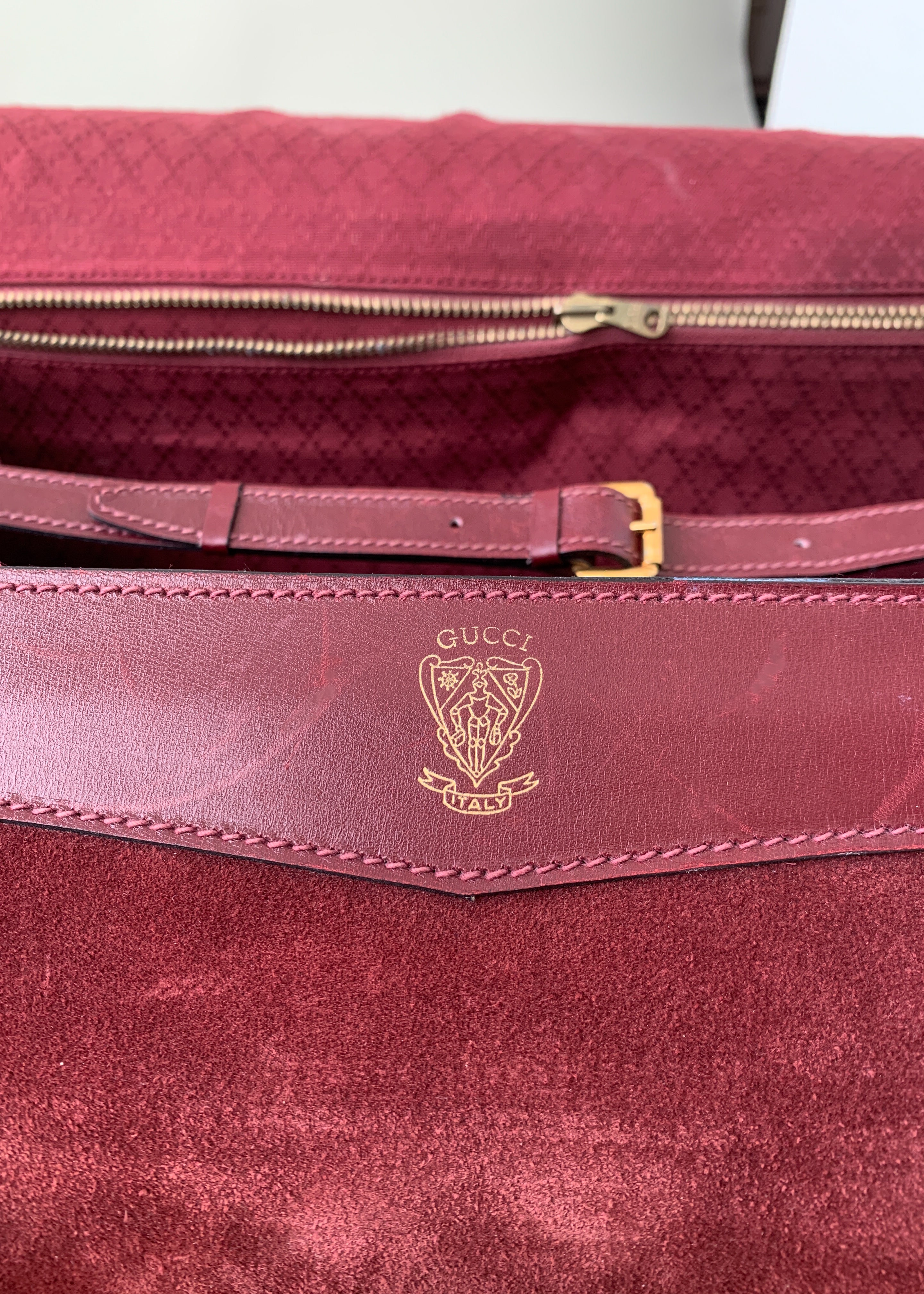 Vintage 1970s Gucci Weekender Bag