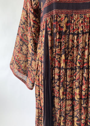 Vintage 1970s Bansari Indian Cotton Dress
