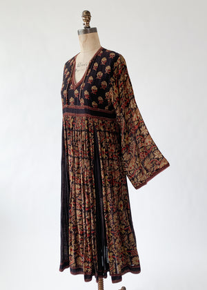 Vintage 1970s Bansari Indian Cotton Dress