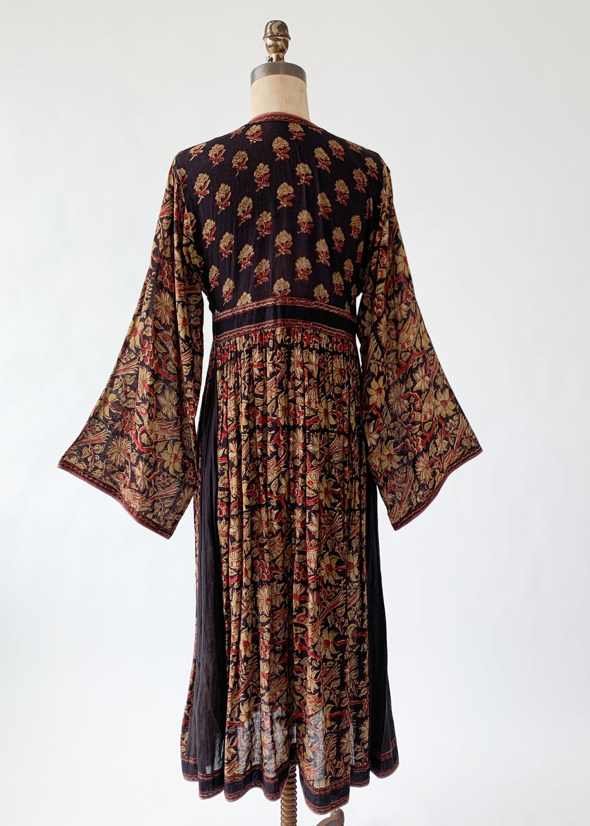 Vintage 1970s Bansari Indian Cotton Dress