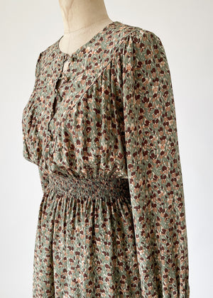 Vintage 1970s Jean Muir Silk Dress