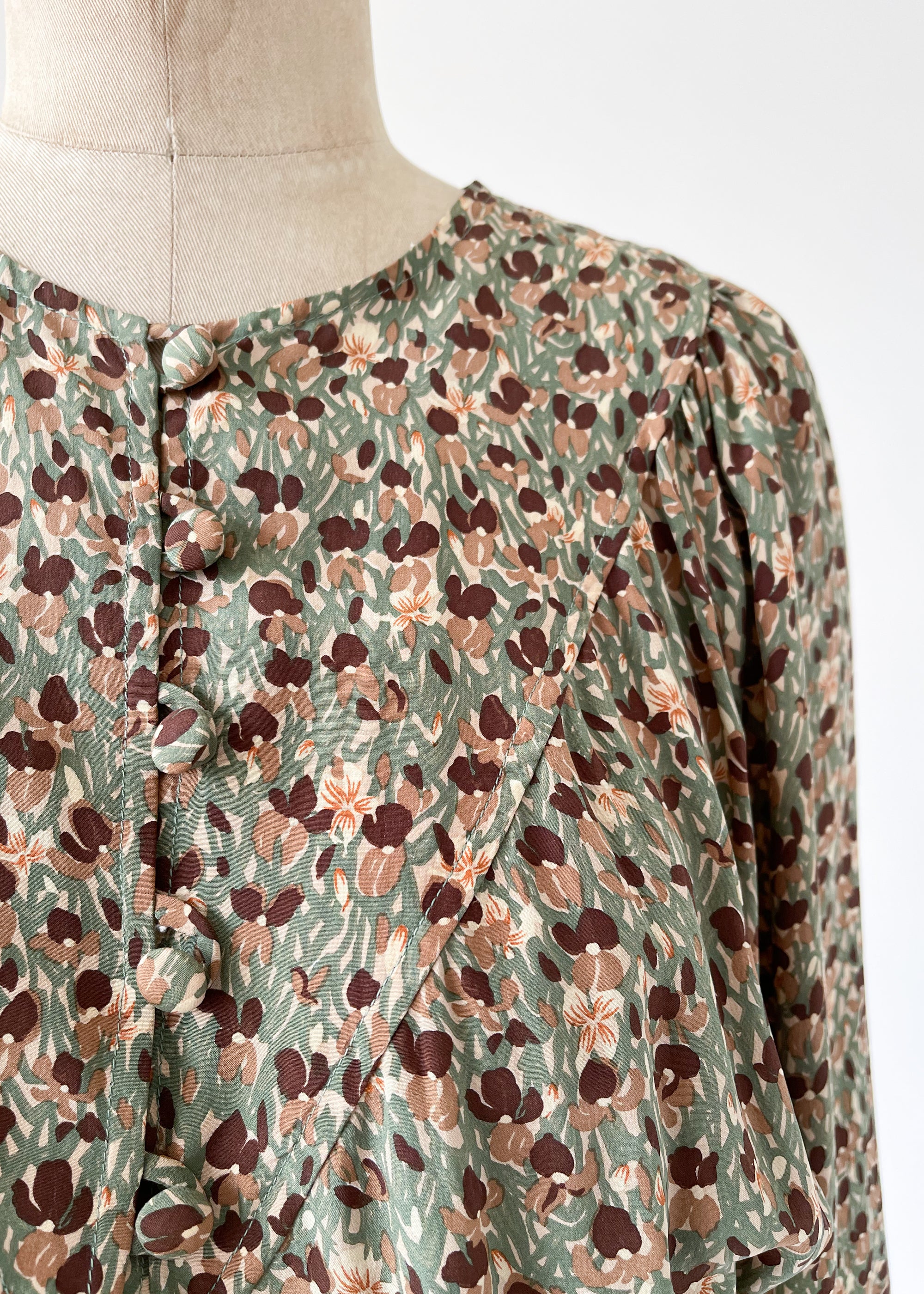 Vintage 1970s Jean Muir Silk Dress