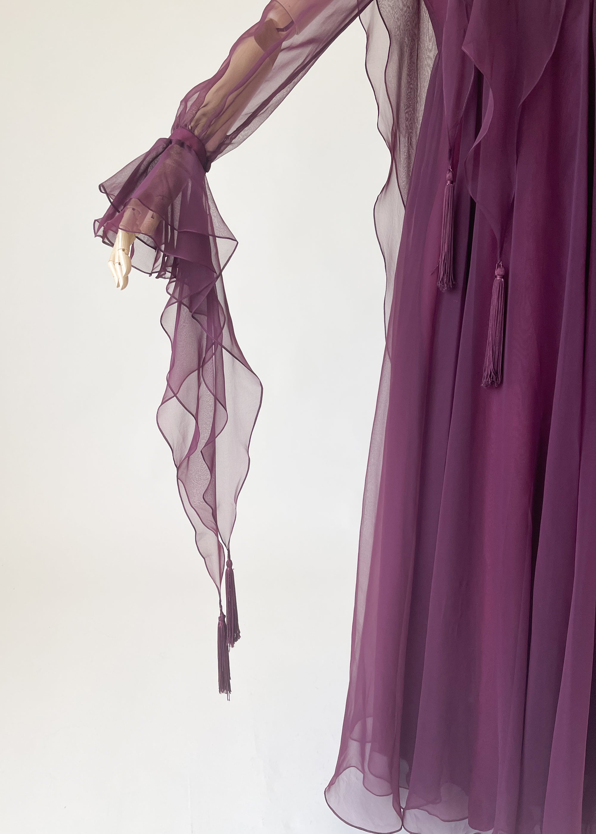 Vintage 1970s Jean Varon Chiffon Dream Dress