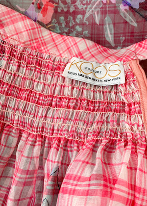 Vintage 1980s Koos Van Den Akker Organdy Patchwork Skirt