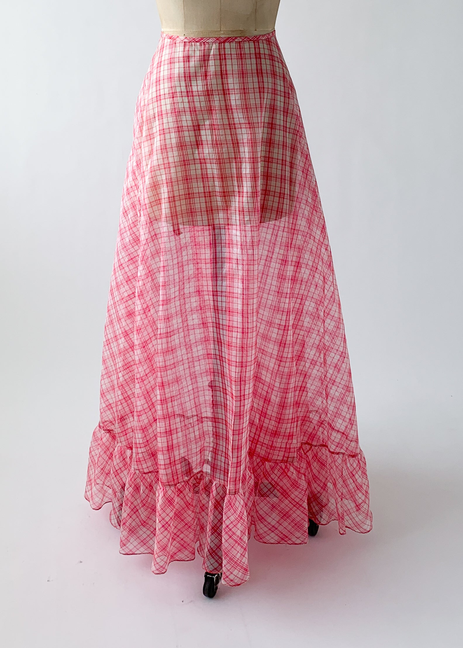 Vintage 1980s Koos Van Den Akker Organdy Patchwork Skirt