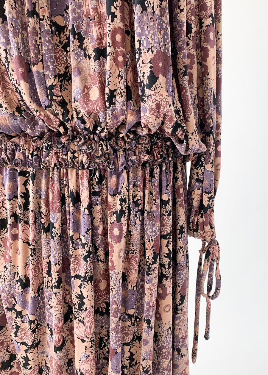Vintage 1970s Quorum Floral Dress
