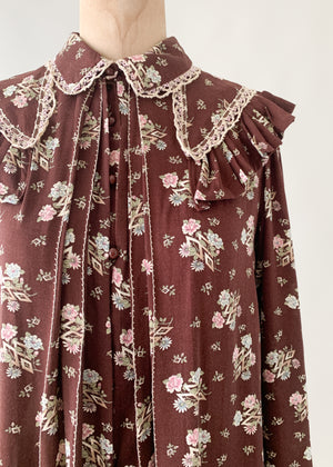Vintage 1970s Victorian Style Dress