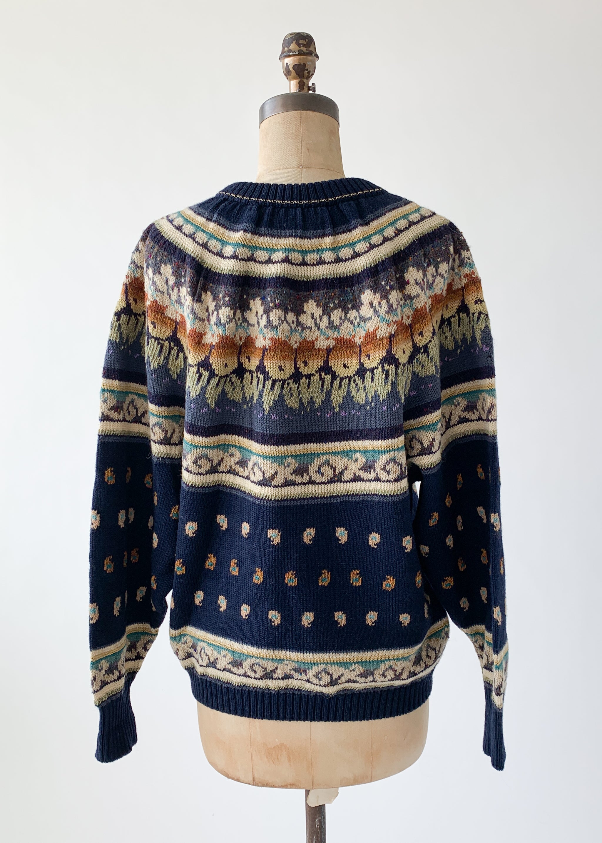 Vintage 1970s Welsh Handknit Sweater