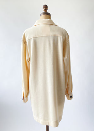 Vintage 1980s YSL Wool Tunic Dress