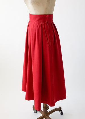 Vintage 1970s YSL Wool Skirt