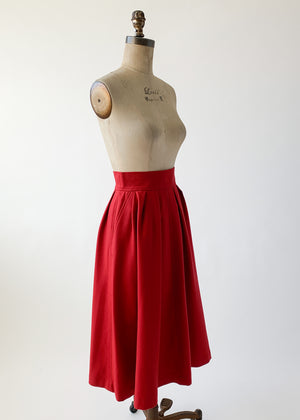 Vintage 1970s YSL Wool Skirt