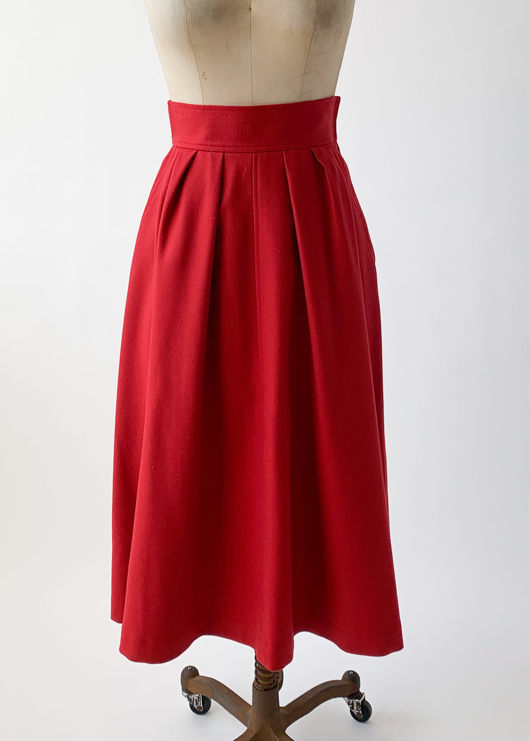 Vintage 1970s YSL Wool Skirt