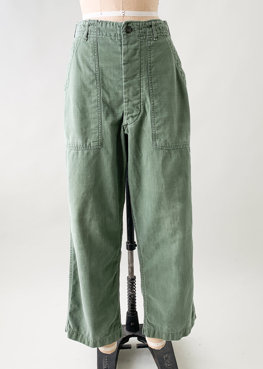 Vintage 1960s US Army Fatigue Pants
