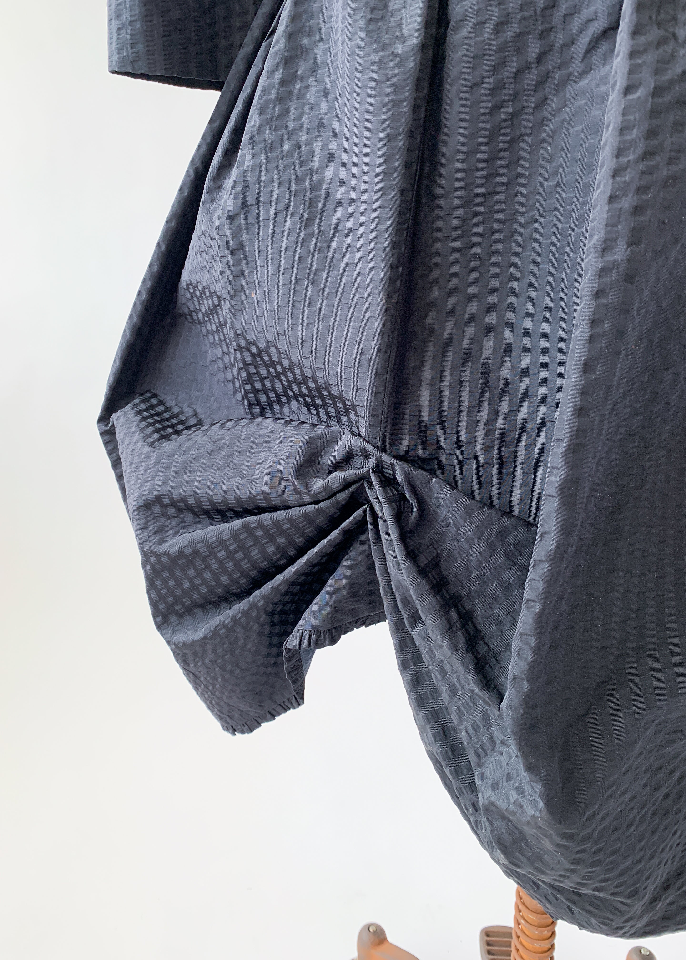 Vintage 1970s Black Taffeta Suit