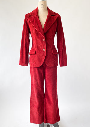 Vintage 1970s Corduroy Suit