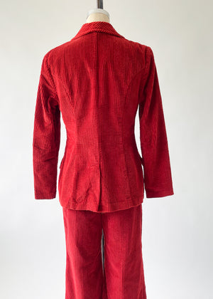 Vintage 1970s Corduroy Suit