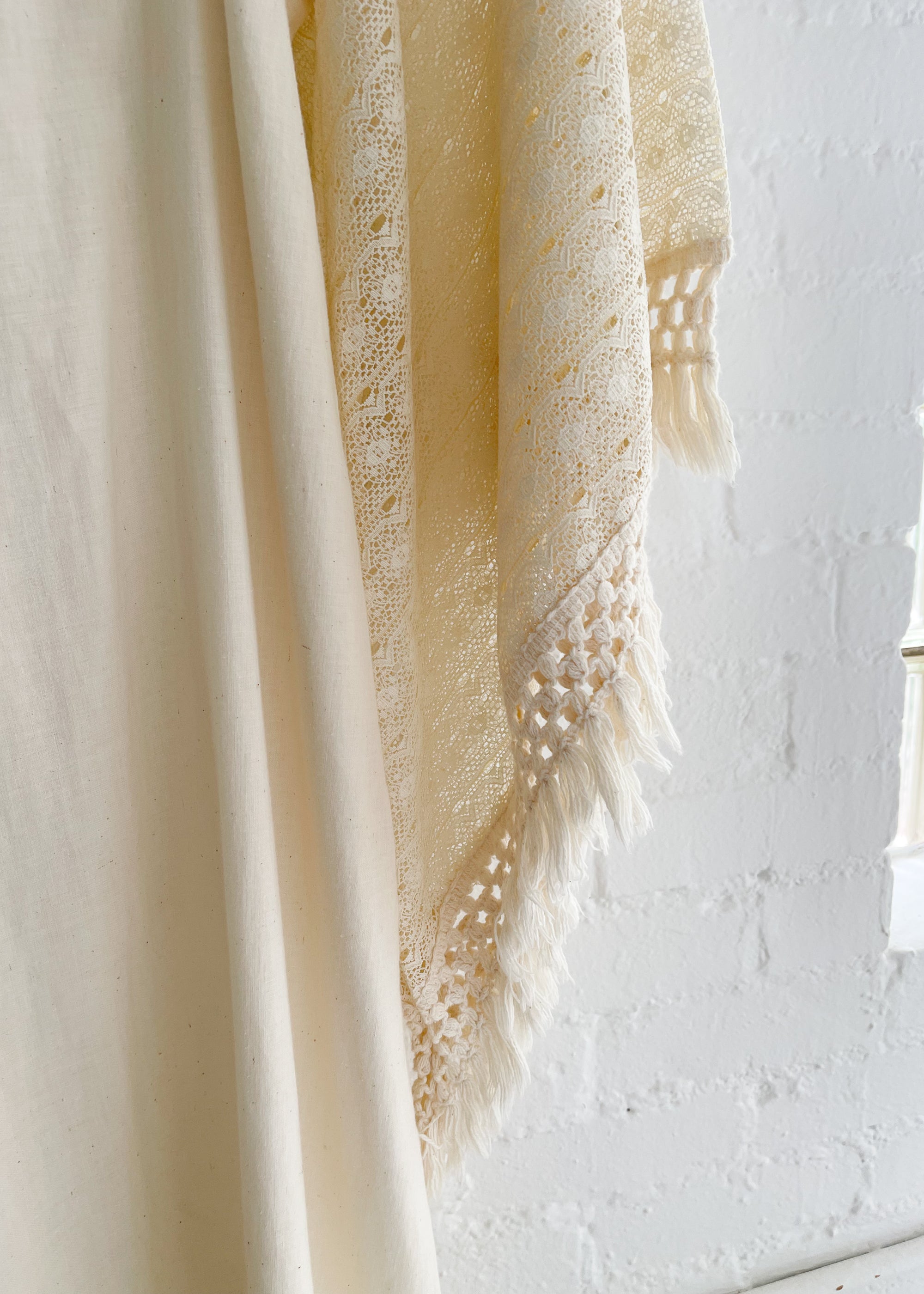 Vintage 1970s Angel Wing Sleeve Dress