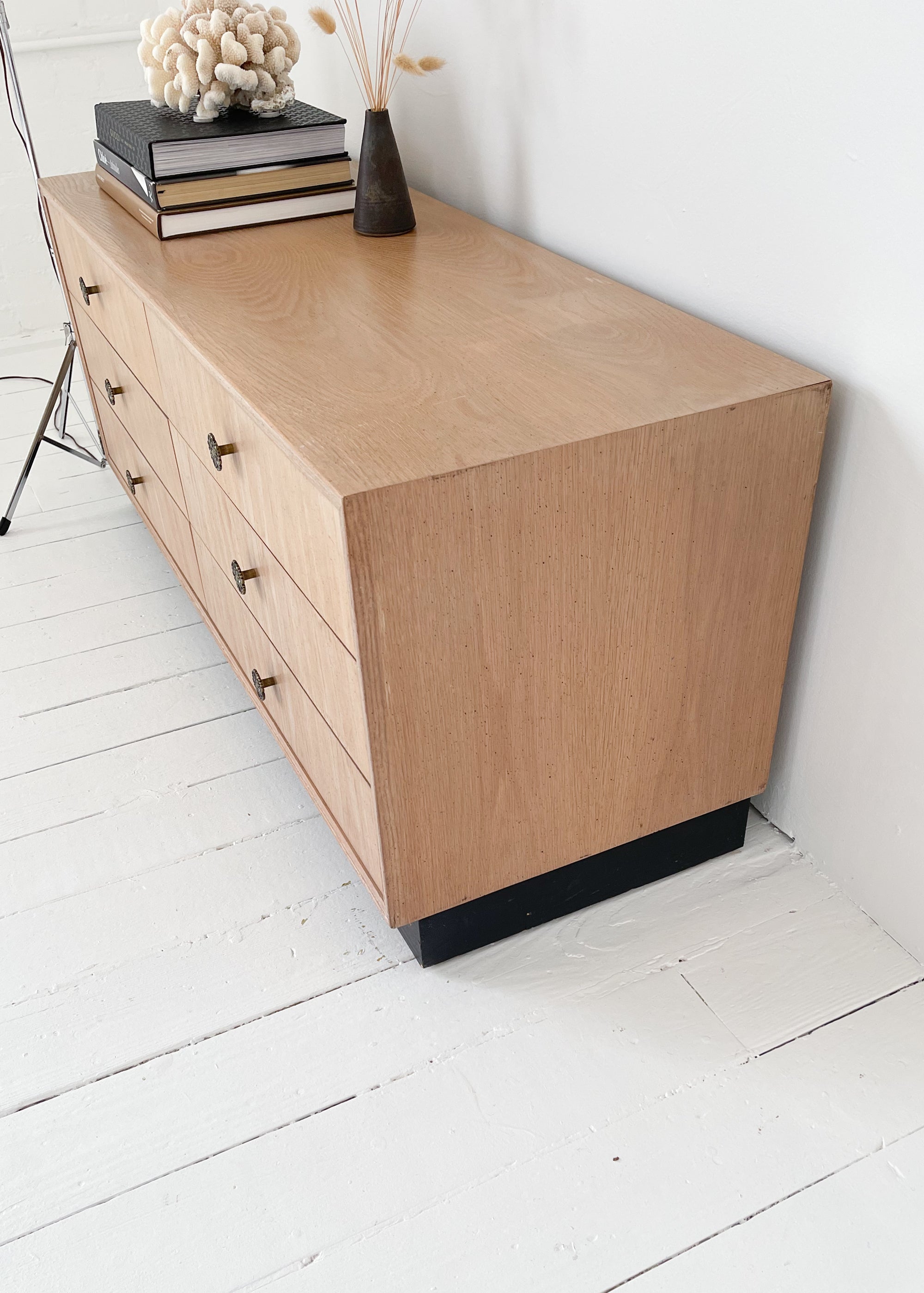 Vintage 1970s Six Drawer Low Dresser
