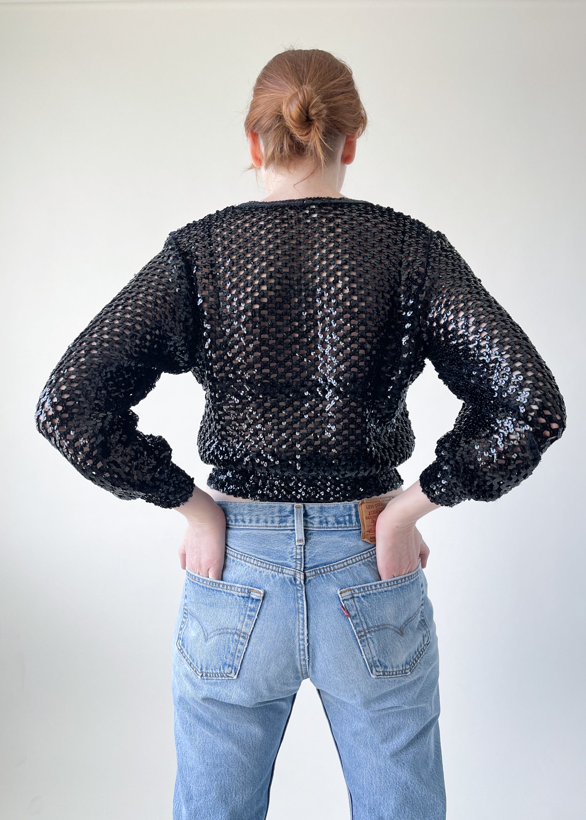 Vintage 1970s Sequined Top