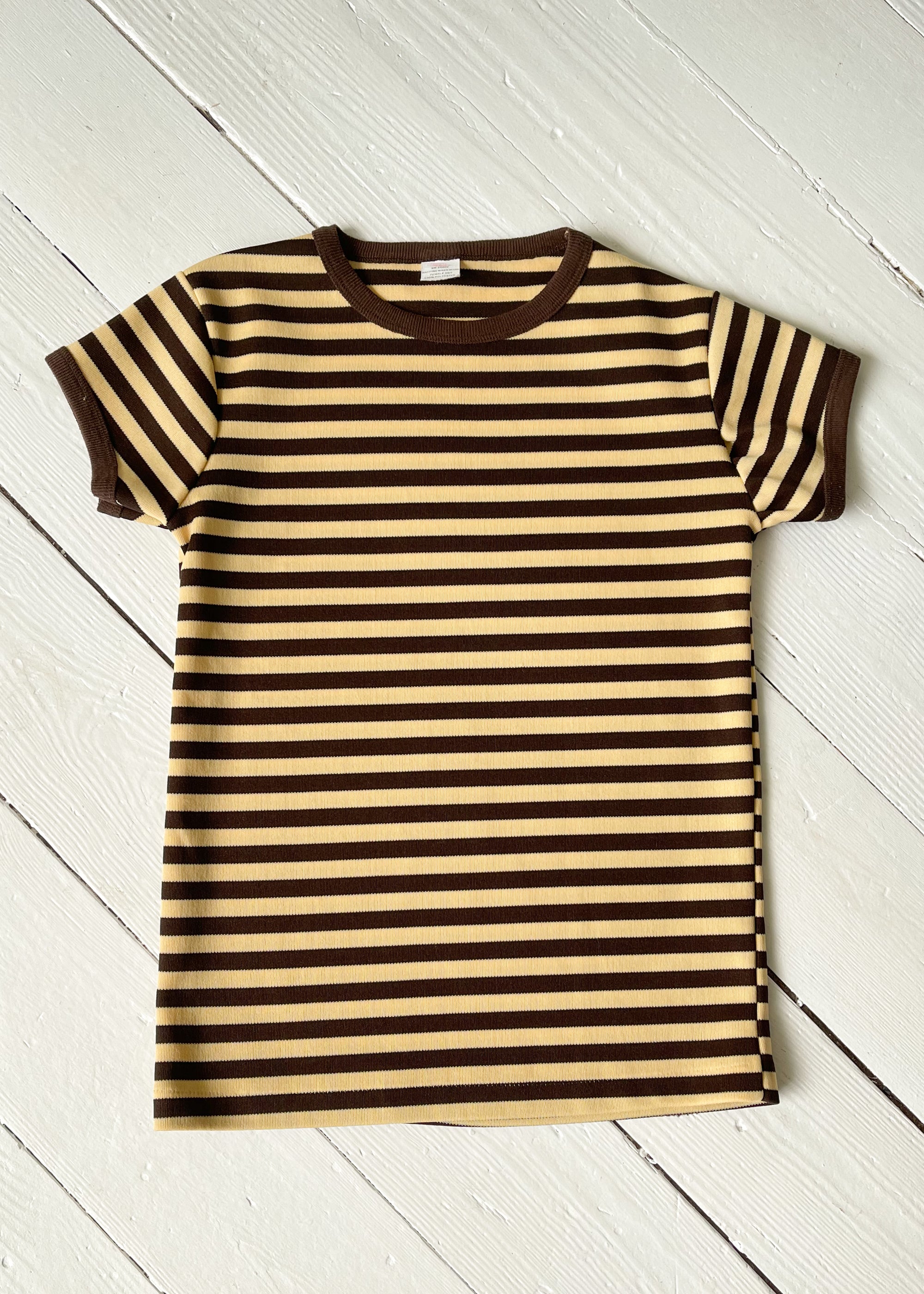 Vintage 1970s Striped Tee Shirt