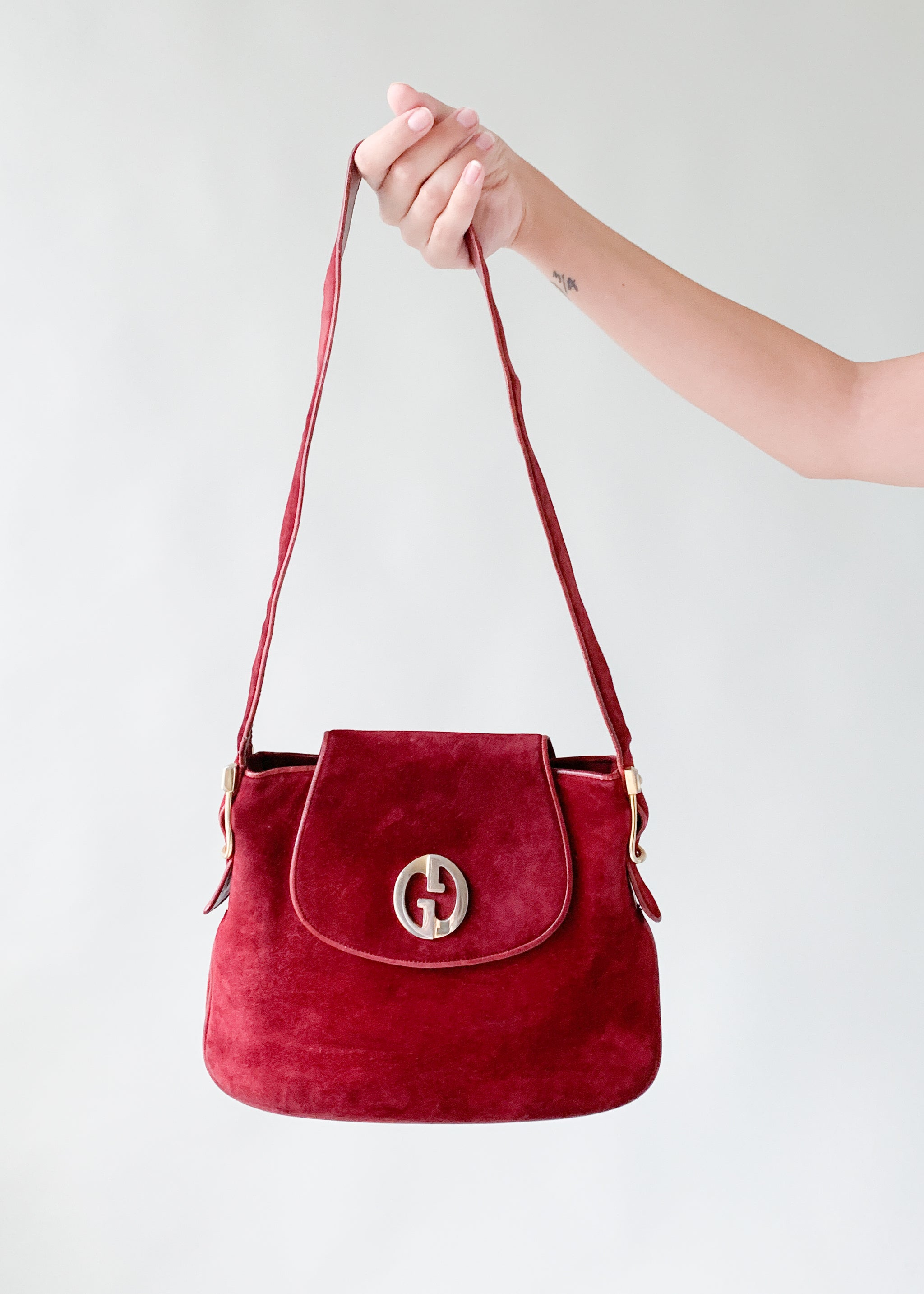 Suede gucci purse Clearance