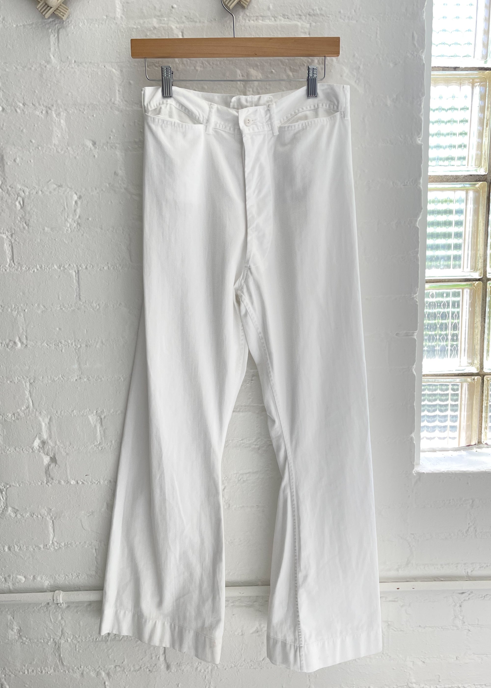 難しいです…US NAVY 40s cotton sailor pants w30