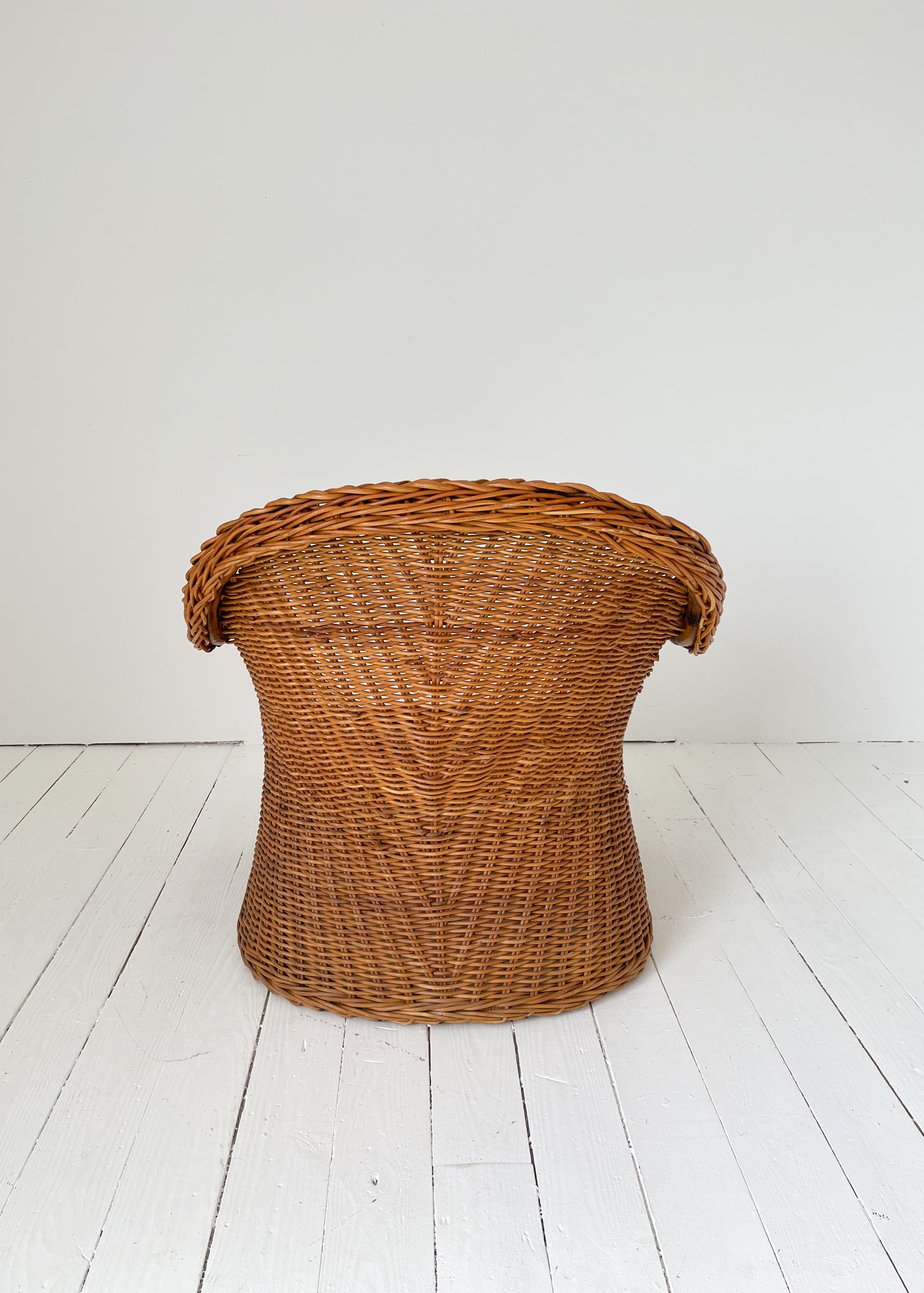 Vintage 1970s Wicker & Rattan Club Chairs